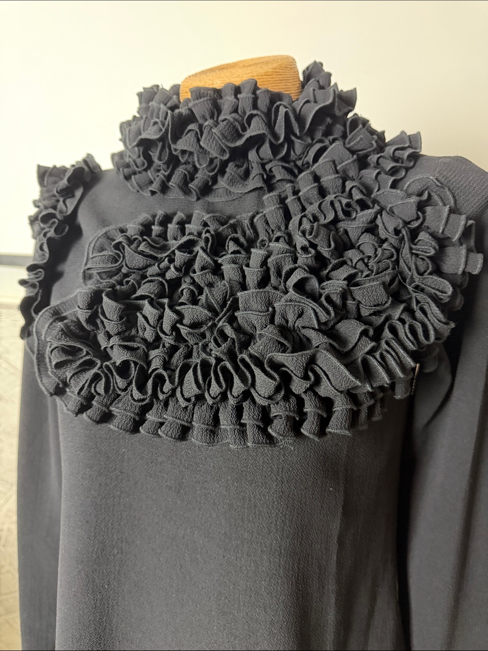 RAQUEL OROZCO black blouse Size S - Picture 2 of 10